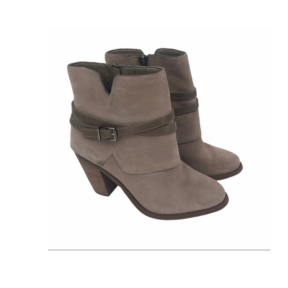 Jessica Simpson women's Tan ankle boots with heel Size 6 Western , Boho, Casual